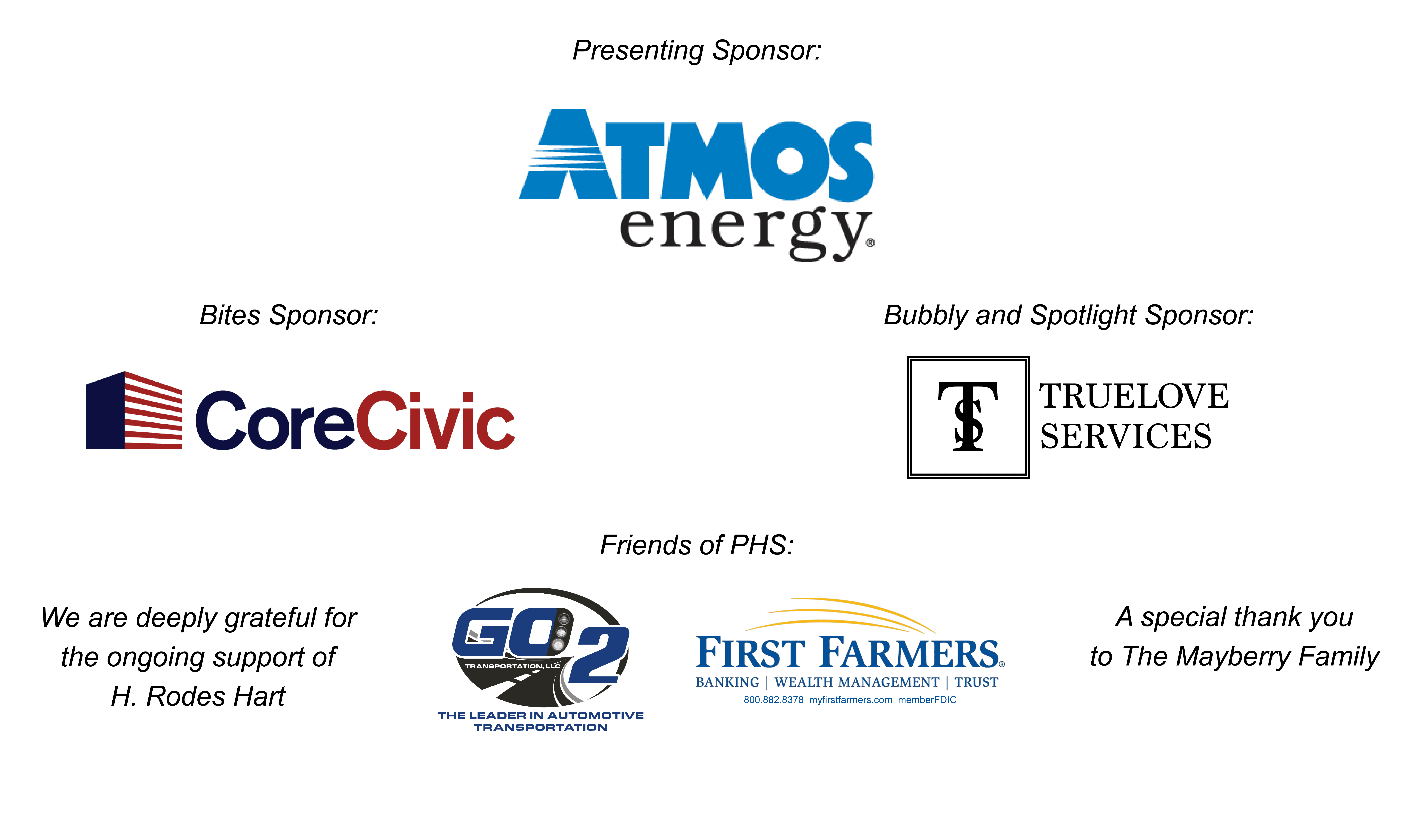 Books & Bubbly sponsors 3-18-2025