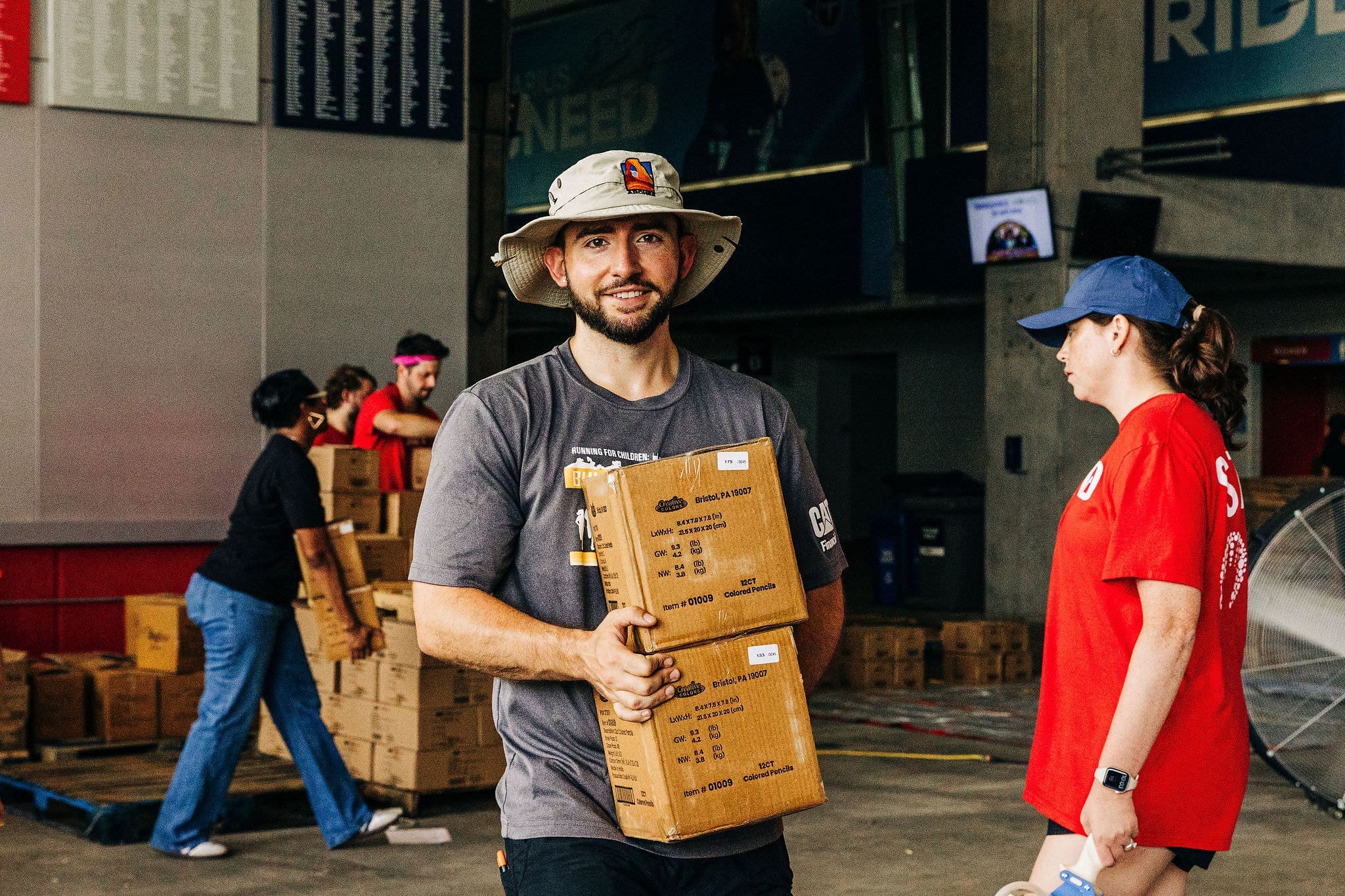 Davis Stewart at Stuff the Bus 2025